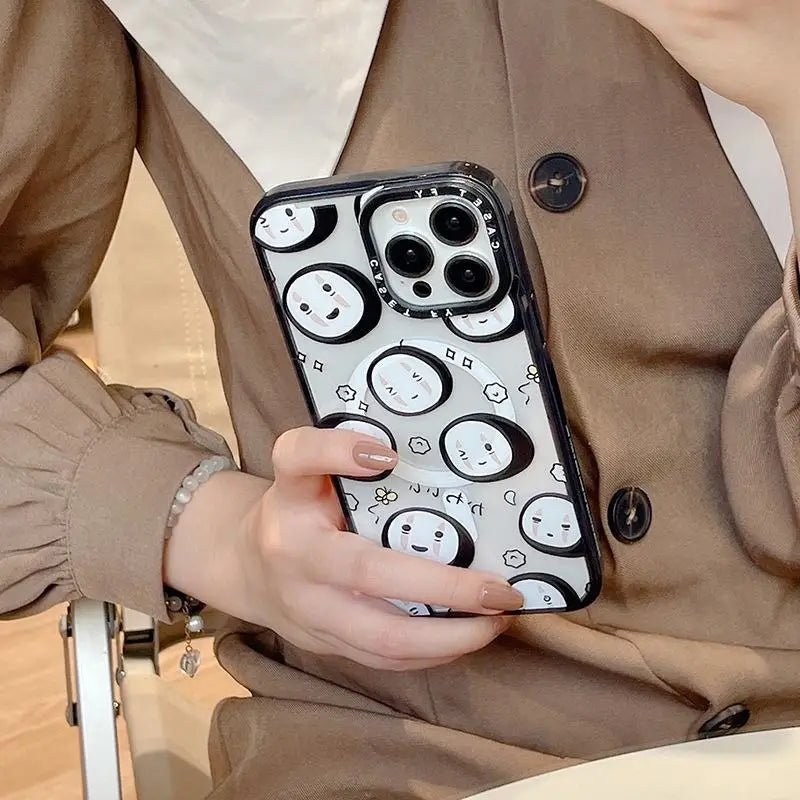 Cute Classic Anime Suitable for Apple iPhone 15 ProMax Magnetic Phone Case 13 Trendy Brand Wireless Charging 14pro