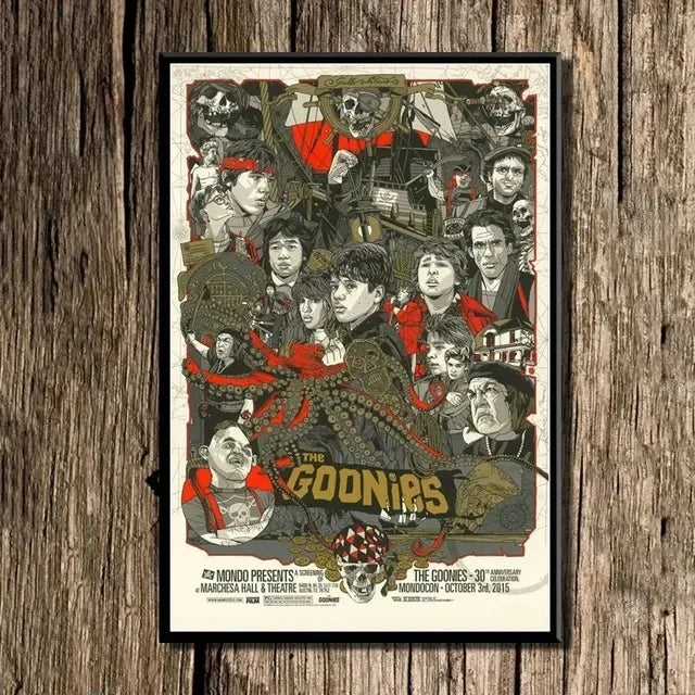 Classic The Goonies Moives Posters Print Wall Art Canvas Painting Films HD Picture for Living Room Home Decor Frameless Gift