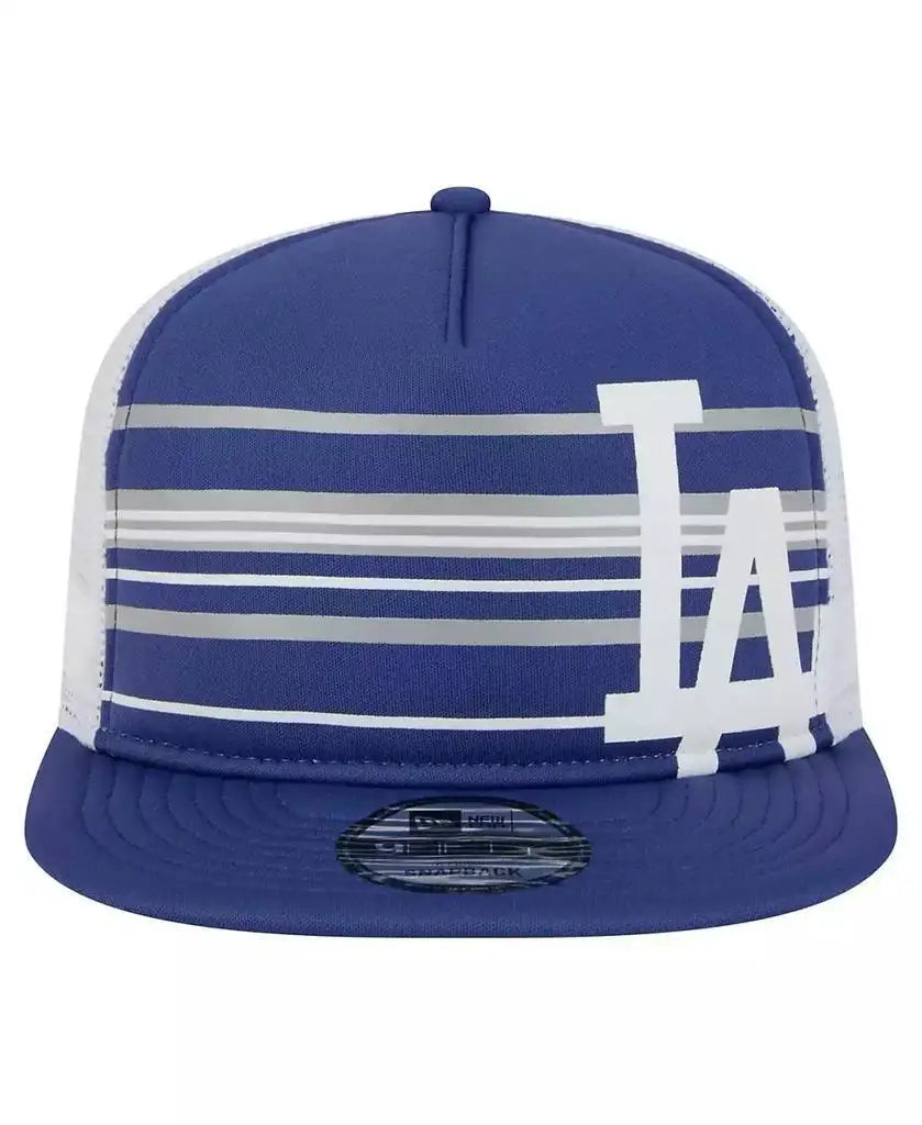 New Era | Men's Royal Los Angeles Dodgers 9FIFTY A-Frame Trucker Snapback Hat