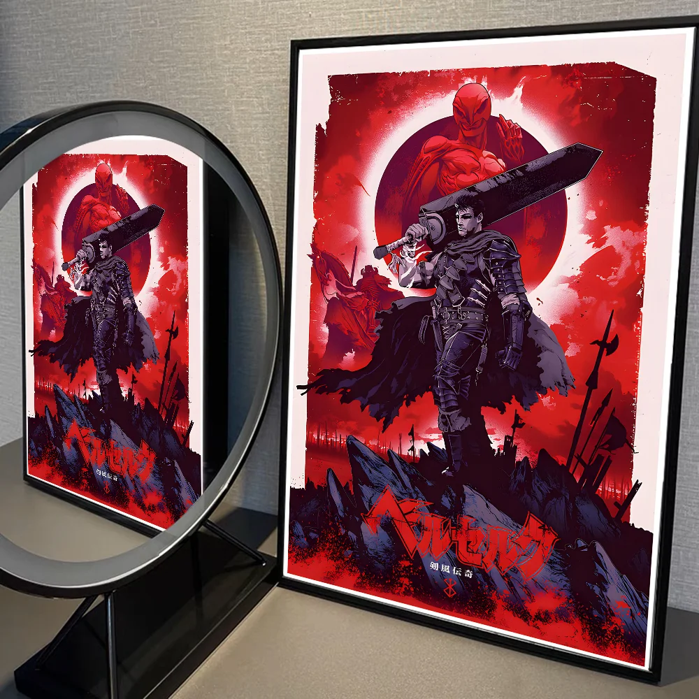 Amine BERSERK Poster Home Furnishing Highend Kraft paper Poster Wall Painting Study Home Living Room Decoration