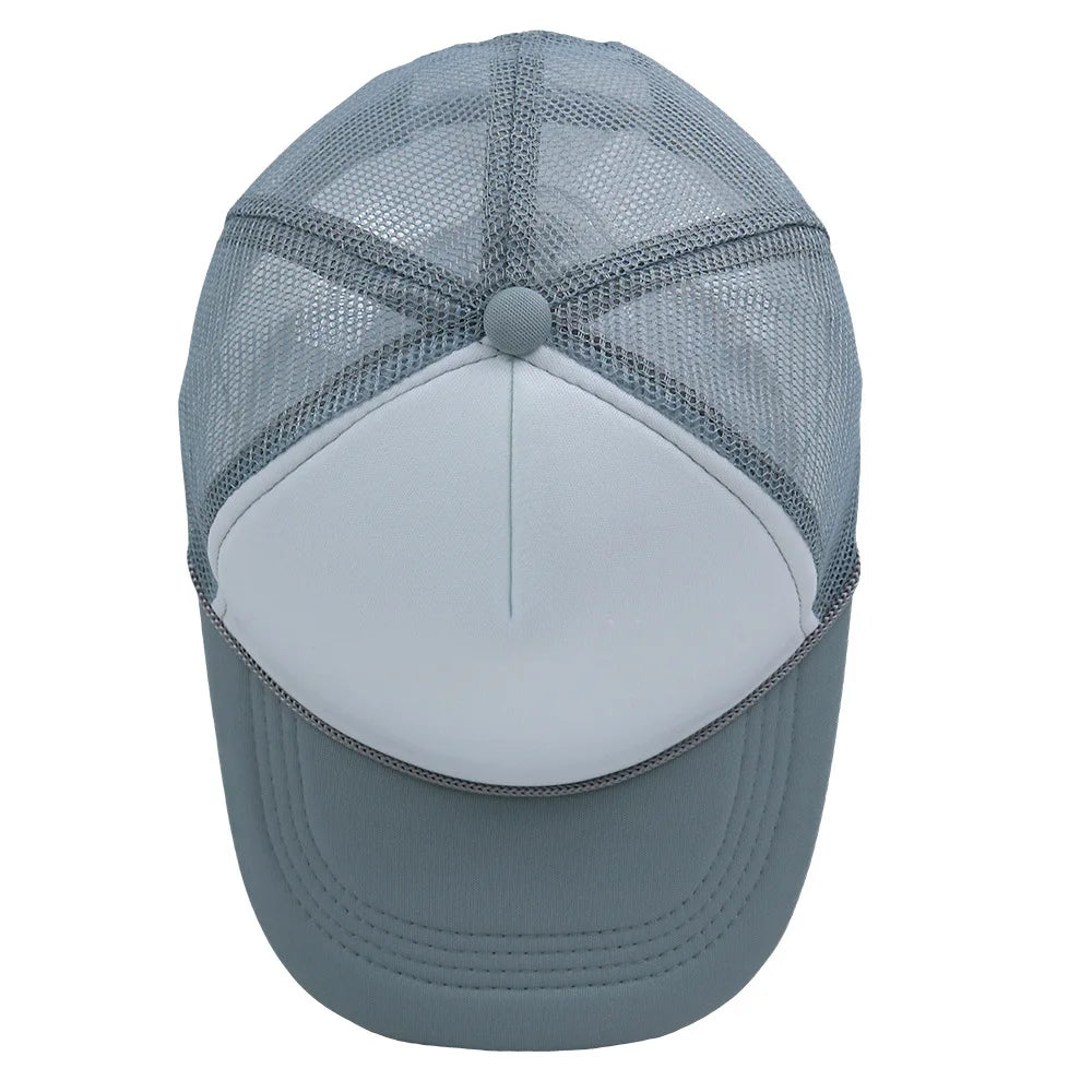 Customized Logo Summer Baseball Caps Men Mesh 5 Panel Cheaper Trucker Hats Outdoor Sport Snapback Caps Women Sun Dad Hat Gorras