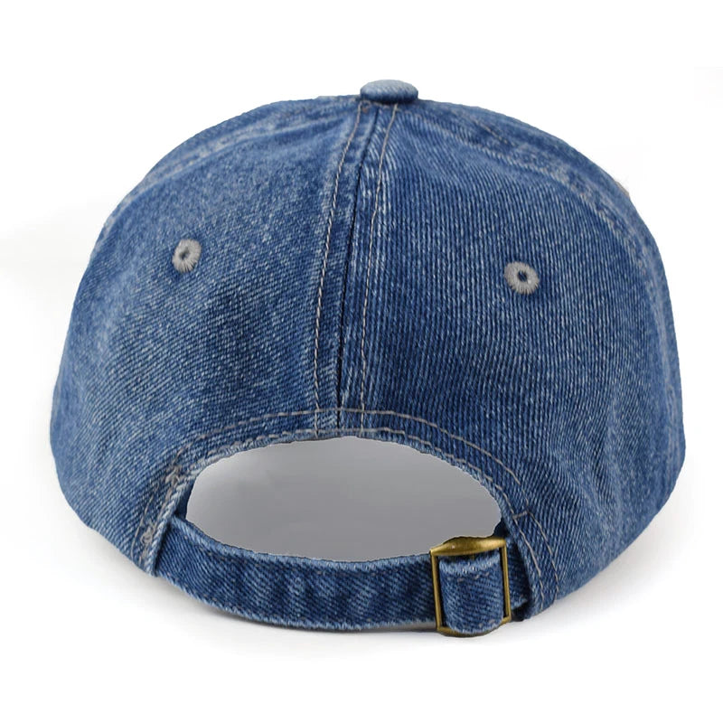 Vintage Washed Cotton Baseball Cap Men Women Denim Dad Trucker Hat Outdoor Adjustable Snapback Cap