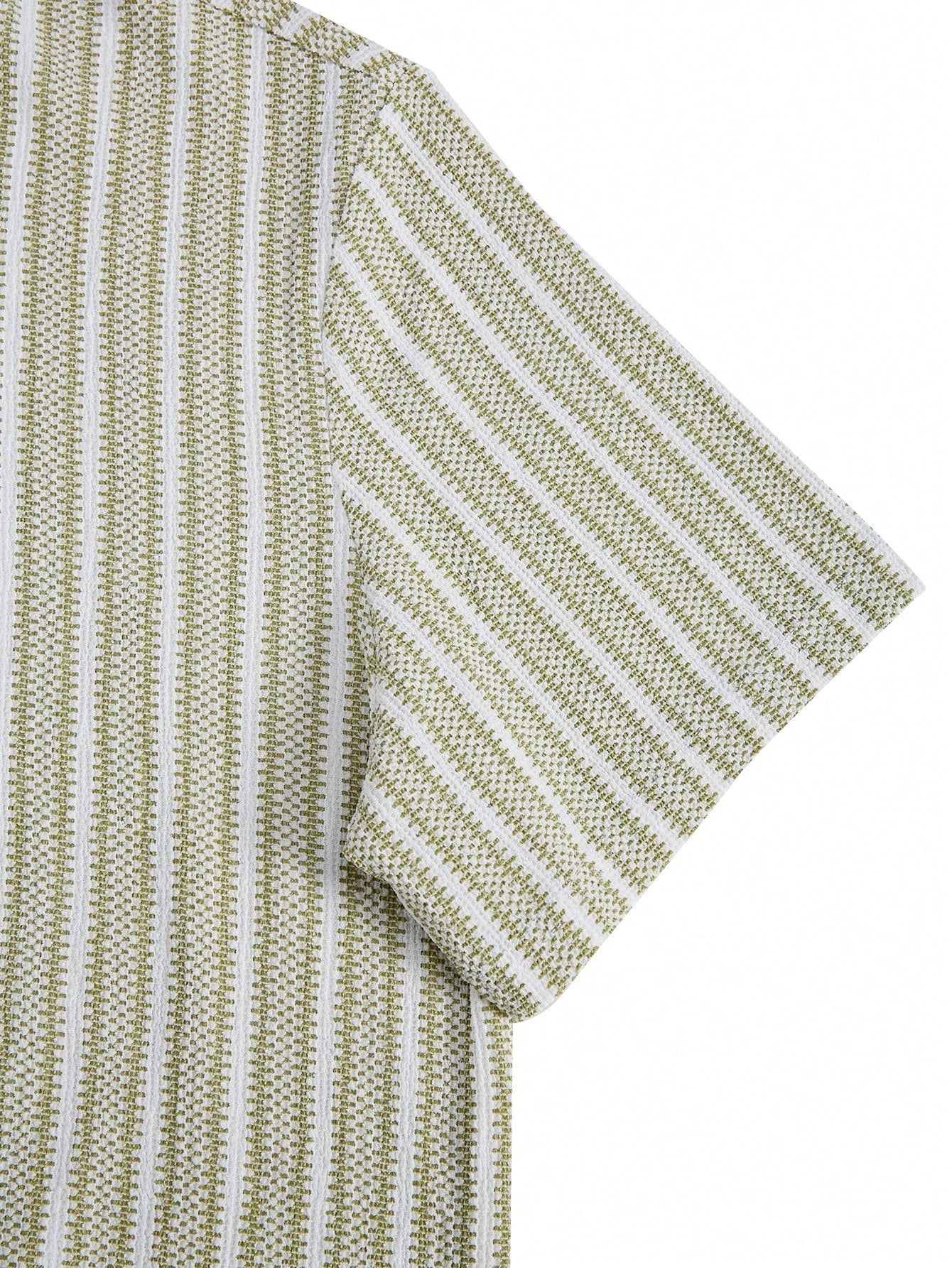 Men's Summer Knitted Striped Lapel Short Sleeved Polo Shirt Comfortable and Fashionable Polo Shirt Suitable for Daily Wear