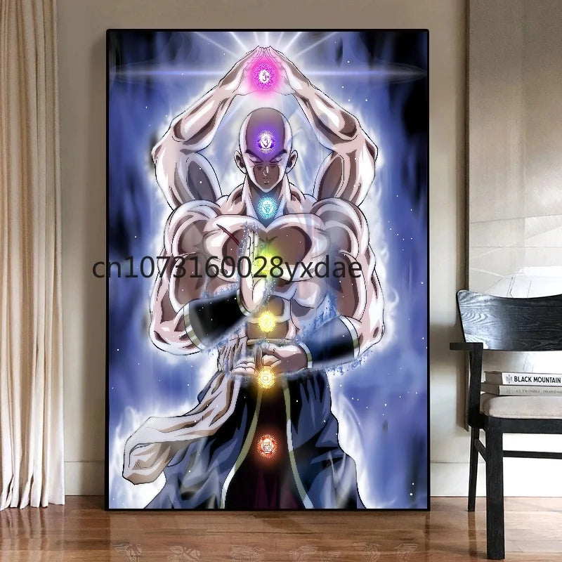 High Quality Classic Hot-blooded Anime Dragon Ball Goku Vegeta HD Poster Picture Living Home Decor Mural Painting Birthday Gifts