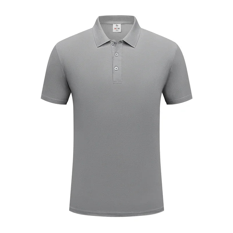 2025 New Men's Casual Solid Color Short Sleeved Polo Shirt Summer Fashionable and Comfortable Versatile Top