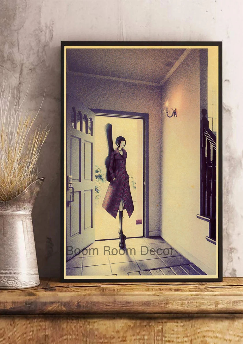 Hot Anime Posters NANA Retro Kraft Paper Sticker Poste 2021 Arrivals Bar Cafe Decor Nostalgia Gift Funny Prints Wall Paintings