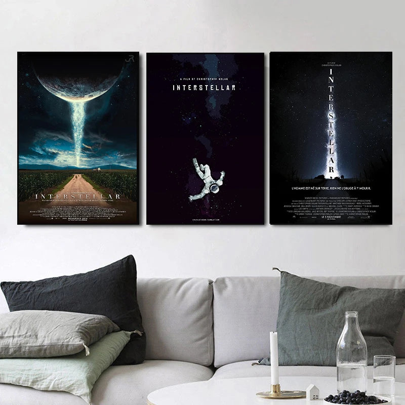 Classic Hot Movie Interstellar Art Home Wall Decoration Quality Canvas Poster Aesthetics Living Bar cafe Posters Wall Picture