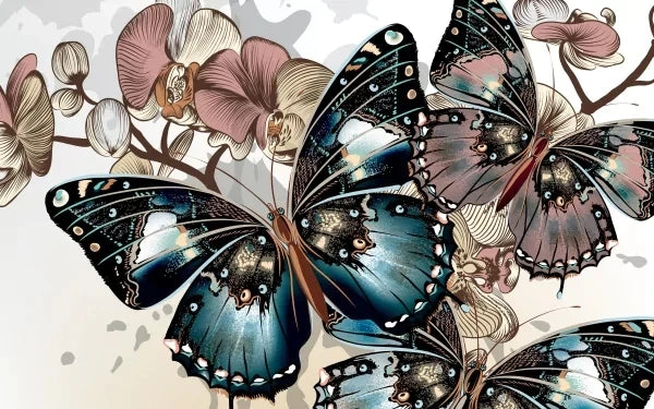 Full Round Diamond Painting Animal Tiger Butterfly 5D DIY Landscape Diamond Embroidery Cross Stitch Kit Handmade Gift Home Decor