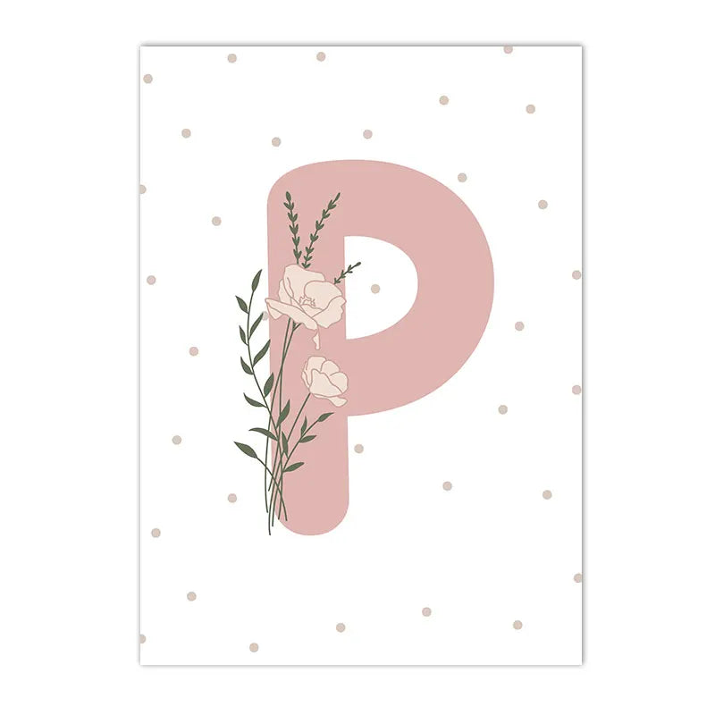 Pink Heart Nursery Poster Sun Daisy Butterfly Rainbow Wall Art Canvas Painting Personalized Name Print Pictures Girl Room Decor