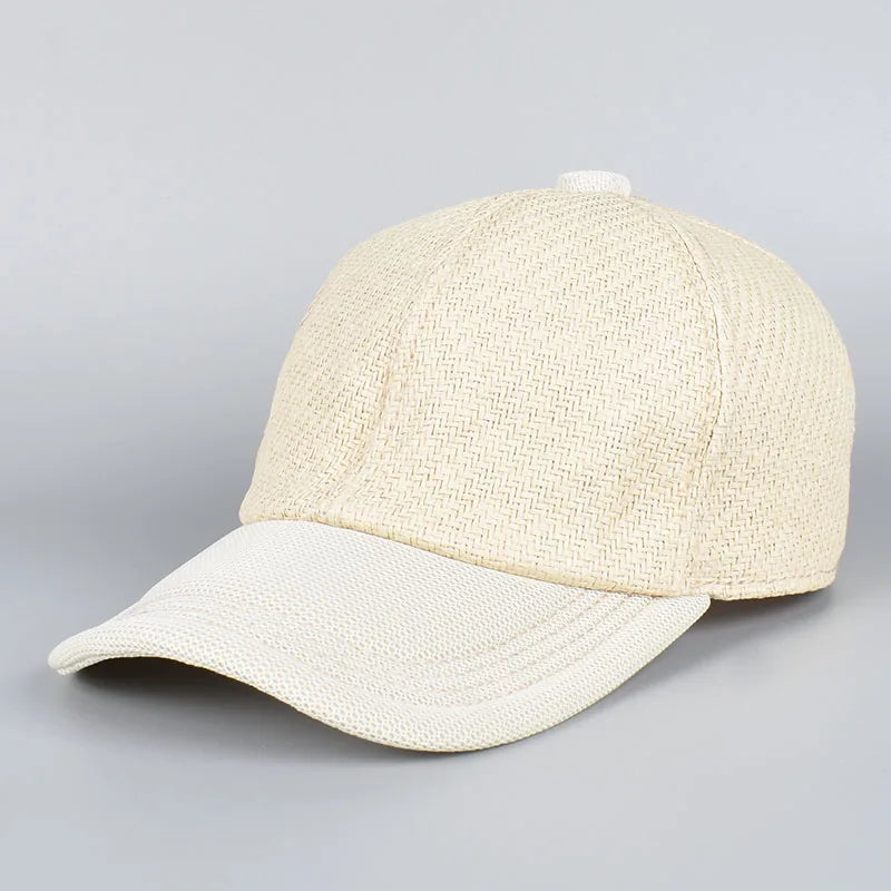 Straw Baseball Cap New 2025 Spring Summer Outdoor Streetwear Sun hats Men Women Unisex Snapback Caps Fashion Casual Hat