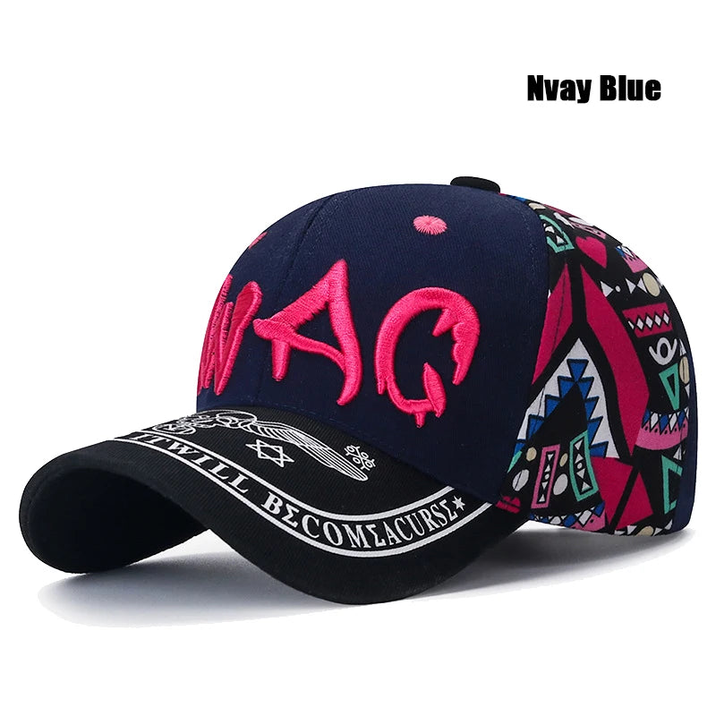 Letter Embroidery Cotton Adjustable Baseball Cap Sun Hat Trucker Caps Dad Hats