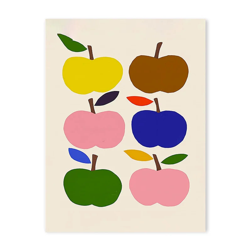 Cute Cartoon Colorful Animal Poster Children's Room Field Nursery Kindergarten Decoration Canvas Home Wall Art