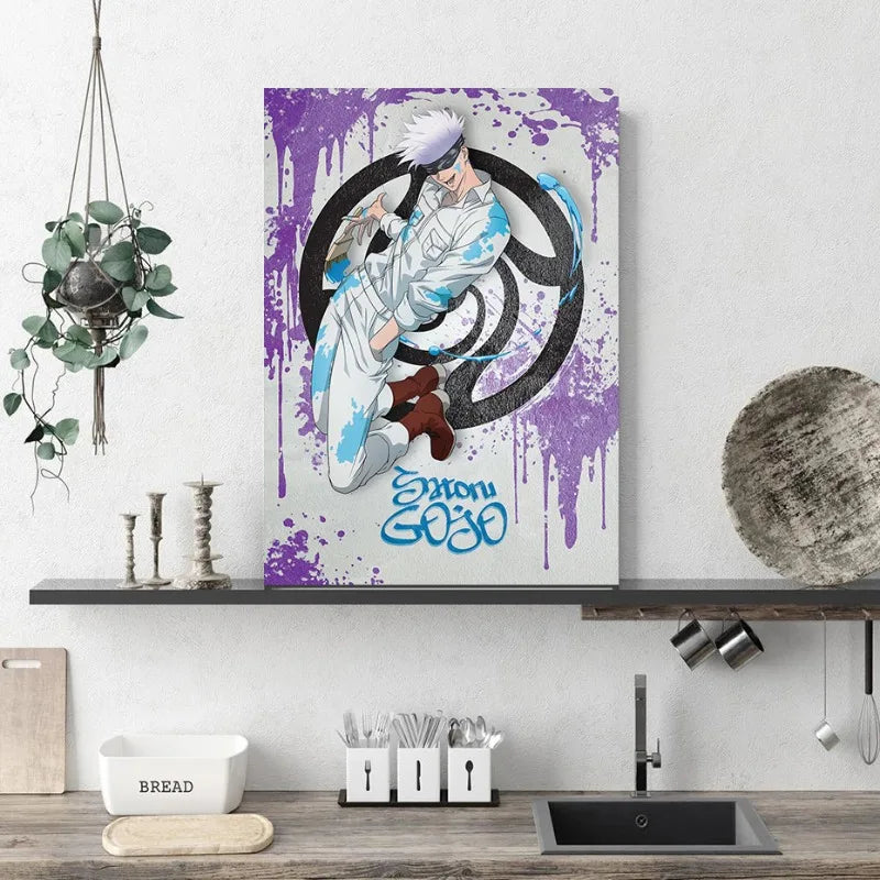 Modern Japan Anime Jujutsu Kaisen Poster and Print Comic Character Canvas Painting Wall Art Pcirtue for Living Room Home Decor