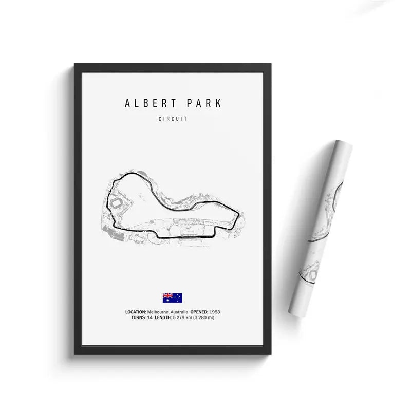 Formula 1 Internationa Track Circuit Canvas Painting F1 Wall Art Nordic Poster Aesthetic Motorsport Race Picture For Home Decor
