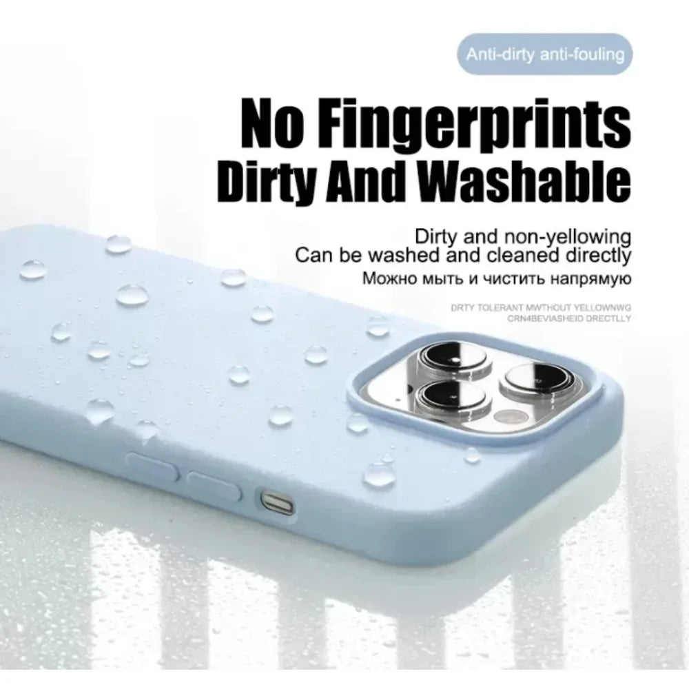 Luxury Original Silicone Apple for Phone case 16 13 15 11 12 14 Pro Max Official Cases for iPhone 11 14 12 15 16 Pro Full Cover