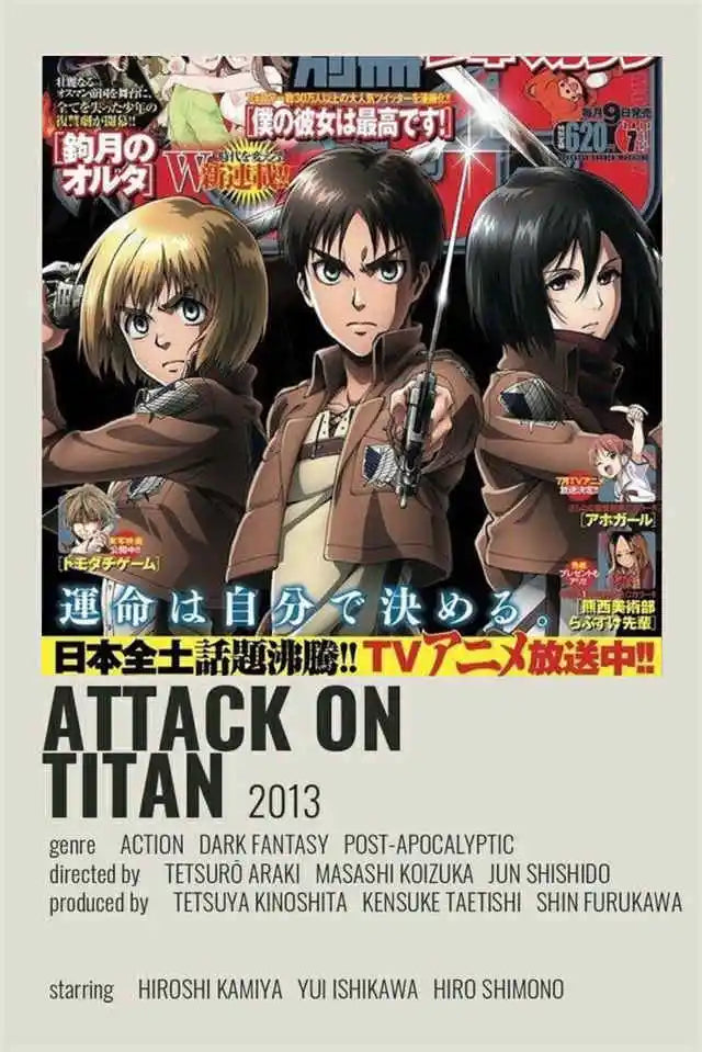 Anime Attack on Titan Final Season Poster Aesthetic Manga Canvas Painting for Home Kids Room Wall Art Mural Decor