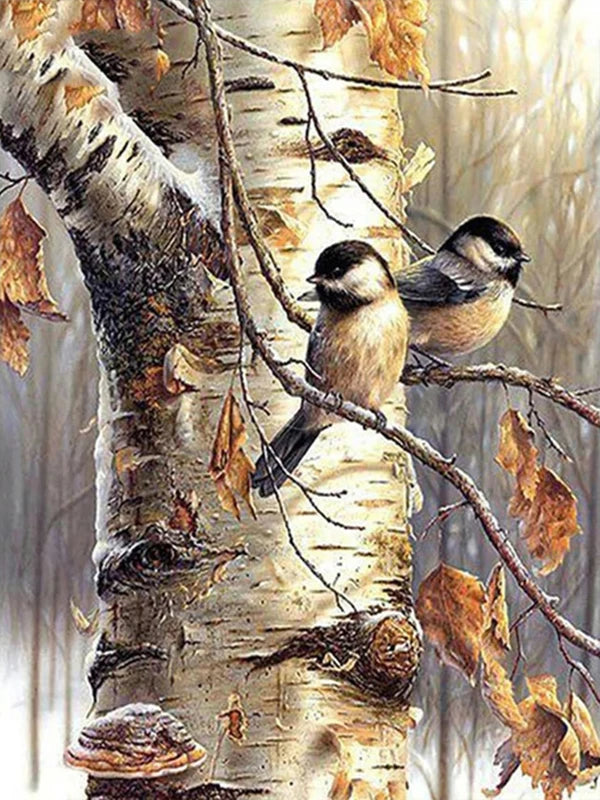 The Bird On The Branch Personality DIY Full Drill Diamond Decorative Painting