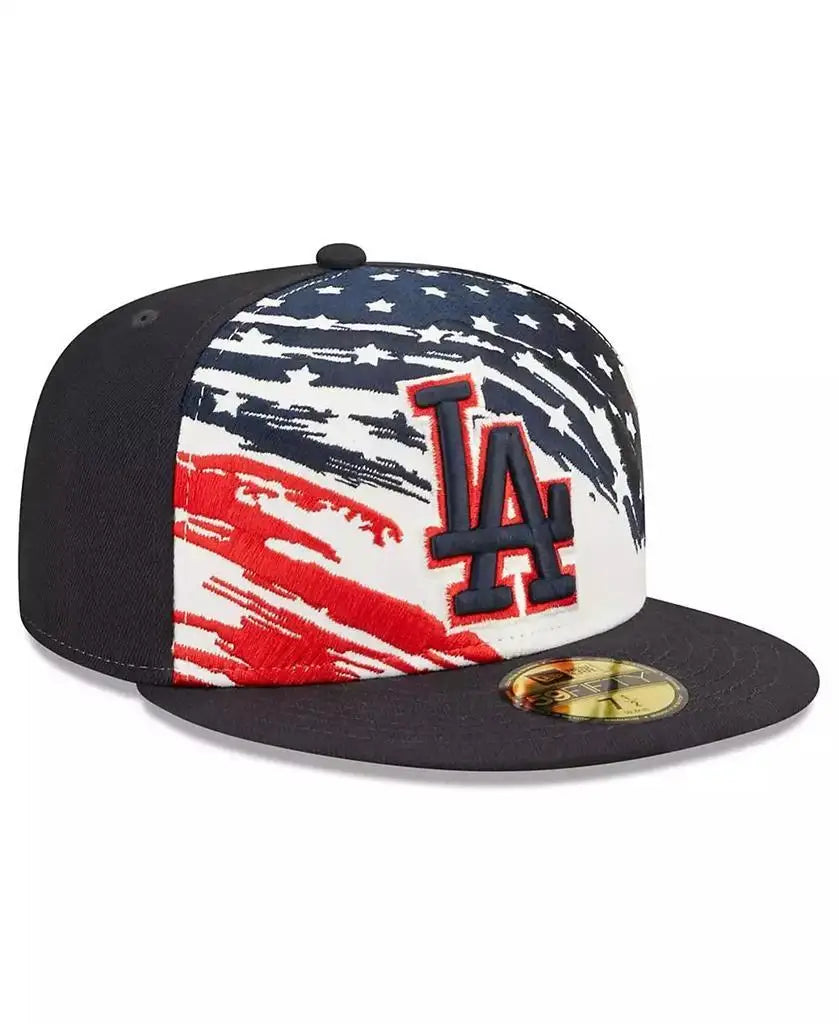 New Era | Men's Navy Los Angeles Dodgers 2022 4th of July On-Field 59FIFTY Fitted Hat