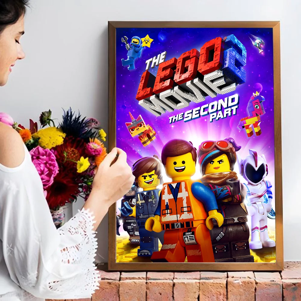 Abstract Funny L-Legos Anime Posters Sticky HD Quality Wall Art Retro Posters for Home Room Wall Decor