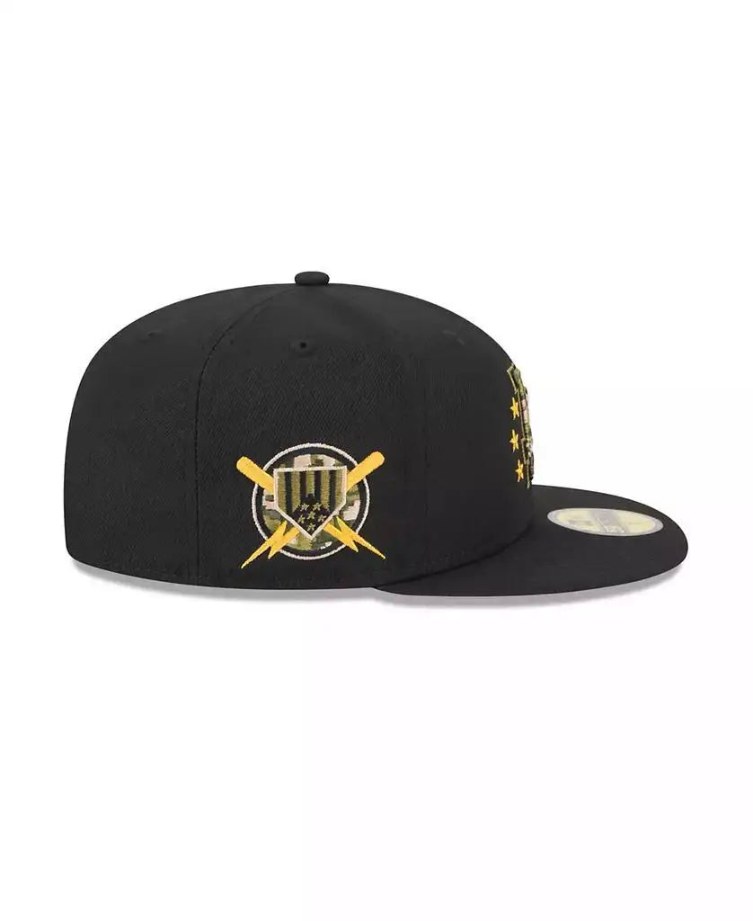 New Era | Men's Black Los Angeles Dodgers 2024 Armed Forces Day On-Field 59FIFTY Fitted Hat