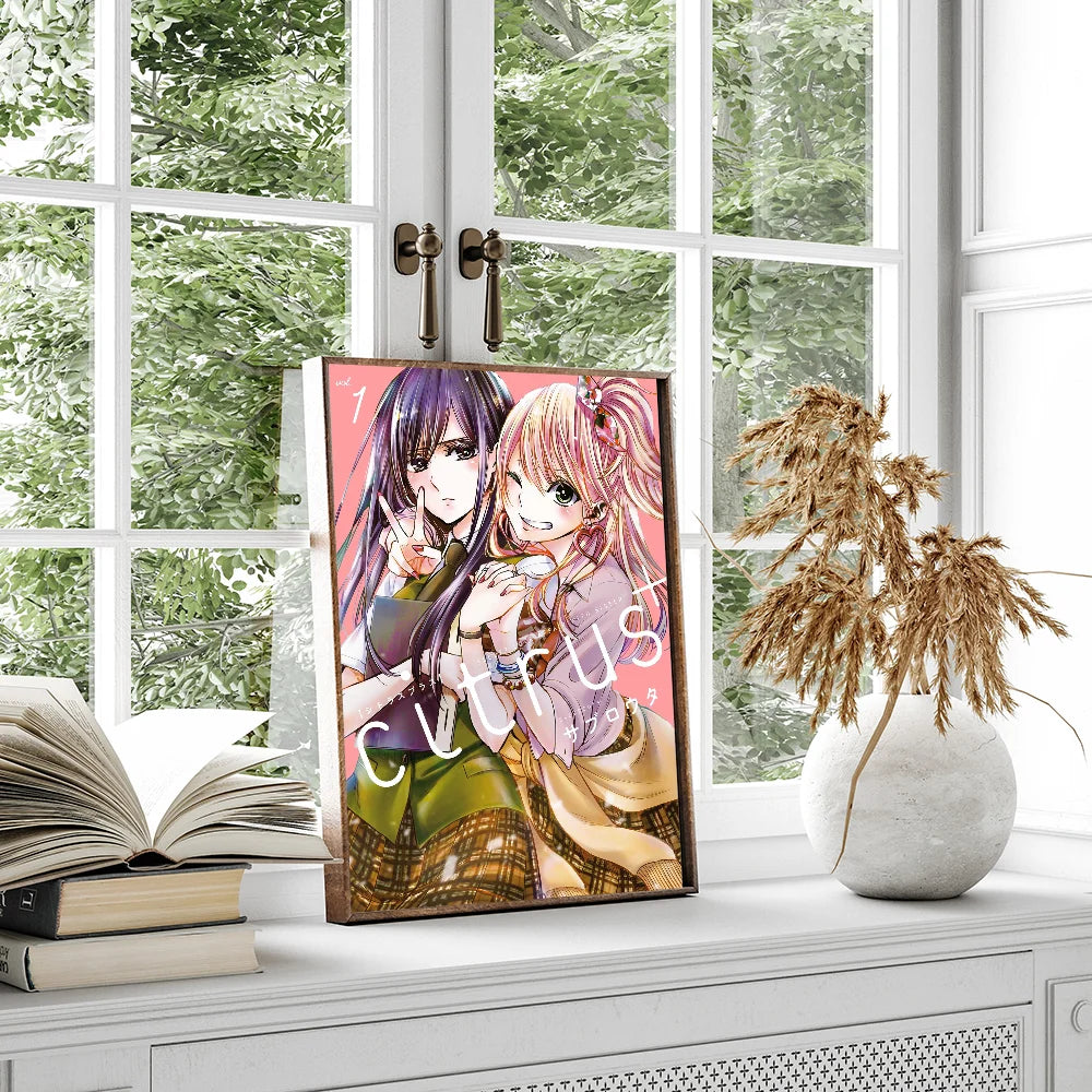 Japanese Anime Citrus Movie Sticky Posters Retro Kraft Paper Sticker DIY Room Bar Art Wall Painting