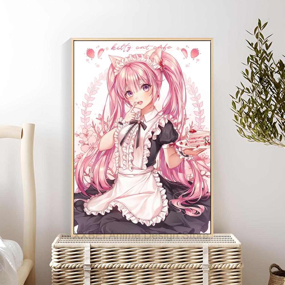 Virtual Idol H-Hatsunes M-MikU Poster Modern Art Mural Indoor Wall Sticker Bedroom Bedside Display Decorative Painting