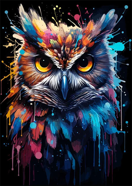 Watercolor Animals Canvas Paintings Rhino Cat Owl Panda Lion Tiger Wild Animals Grafffiti Art Posters Prints Home Decor Wall Art