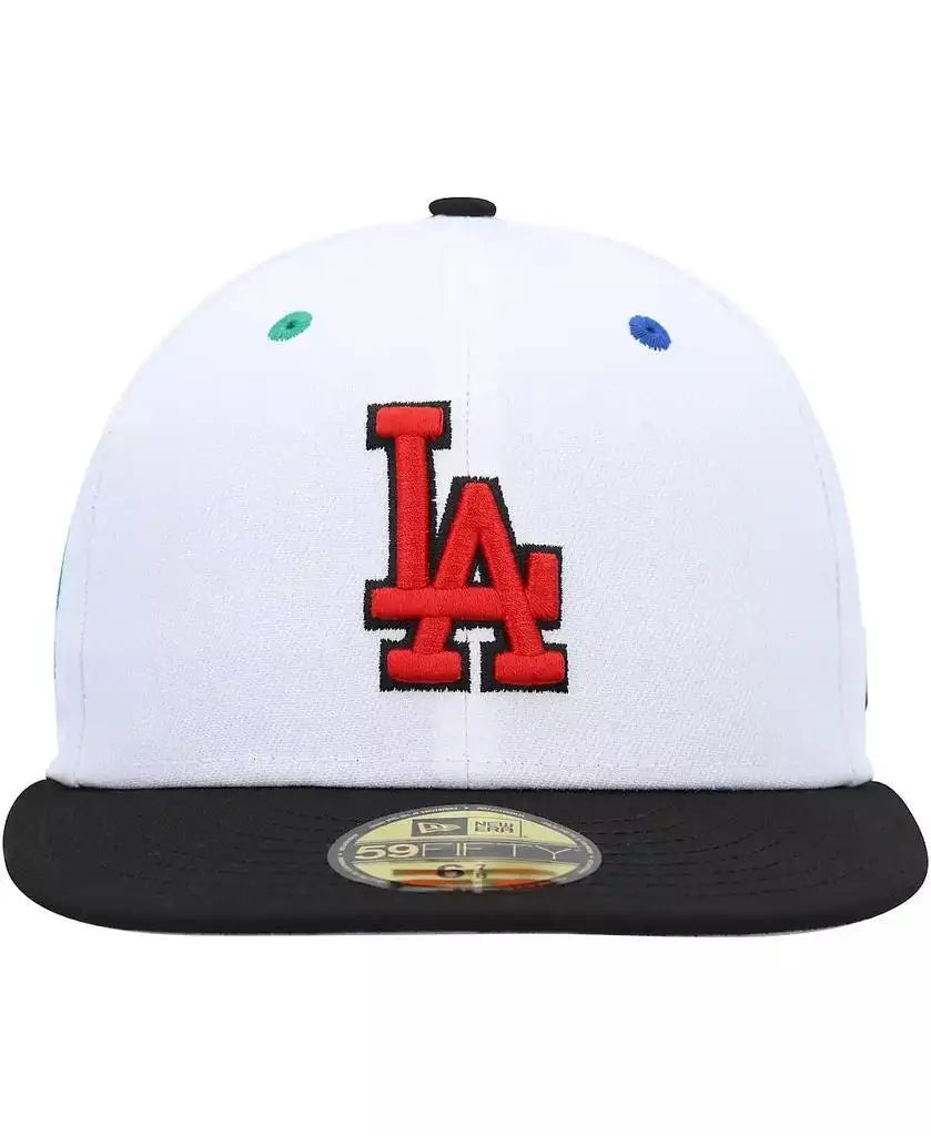 New Era | Men's White, Black Los Angeles Dodgers 60th Anniversary Primary Eye 59FIFTY Fitted Hat