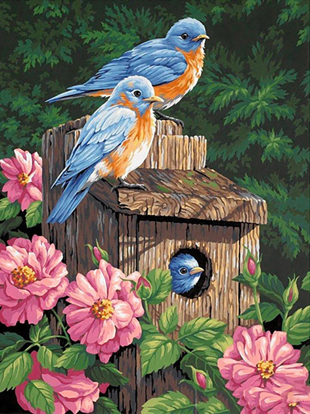The Bird On The Branch Personality DIY Full Drill Diamond Decorative Painting