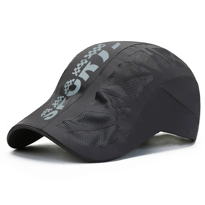Men Visors Summer Quick Drying Waterproof Snapback Peaked Cap Women Sun Hat Letter Printing Kpop Fashion Breathable Adjustable