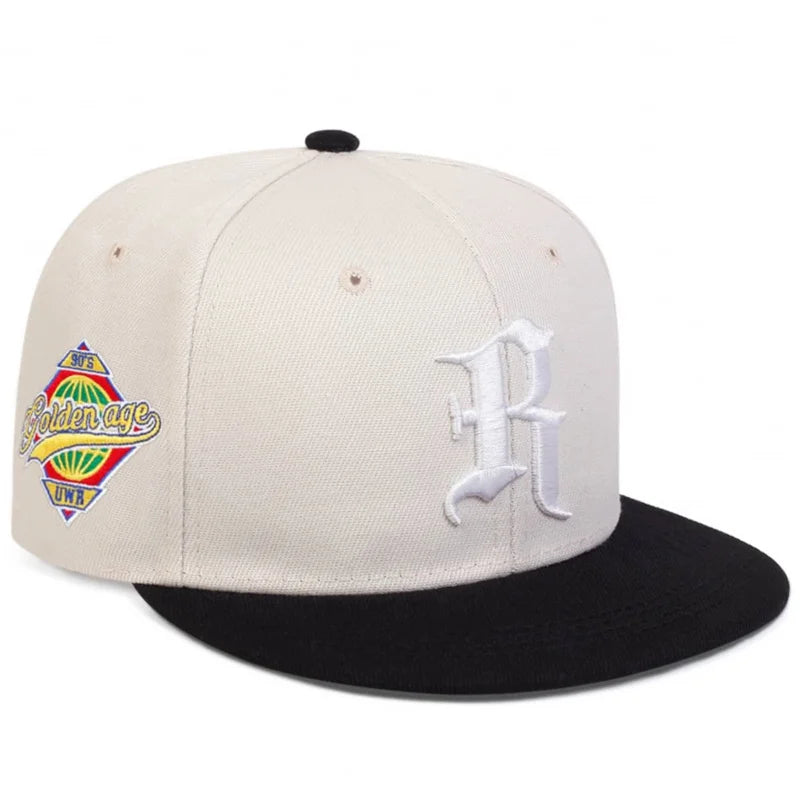 Gothic Letter R Embroidery Hip-hop Hats Spring and Autumn Outdoor Adjustable Casual Baseball Caps Sunscreen Hat