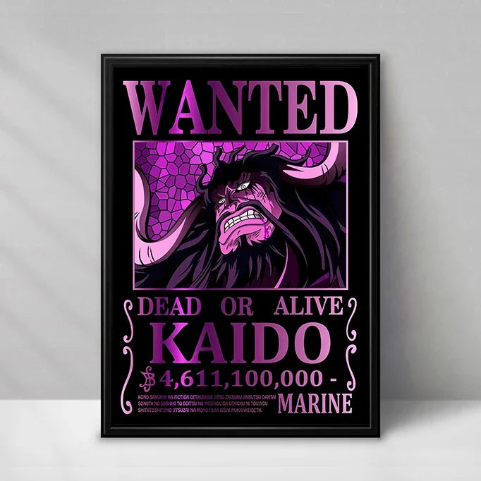 New Bandai Japanese Animation One Piece Bounty Order HD Poster Hanging Painting Mural Gaming Room Living Room Decoration Paintin