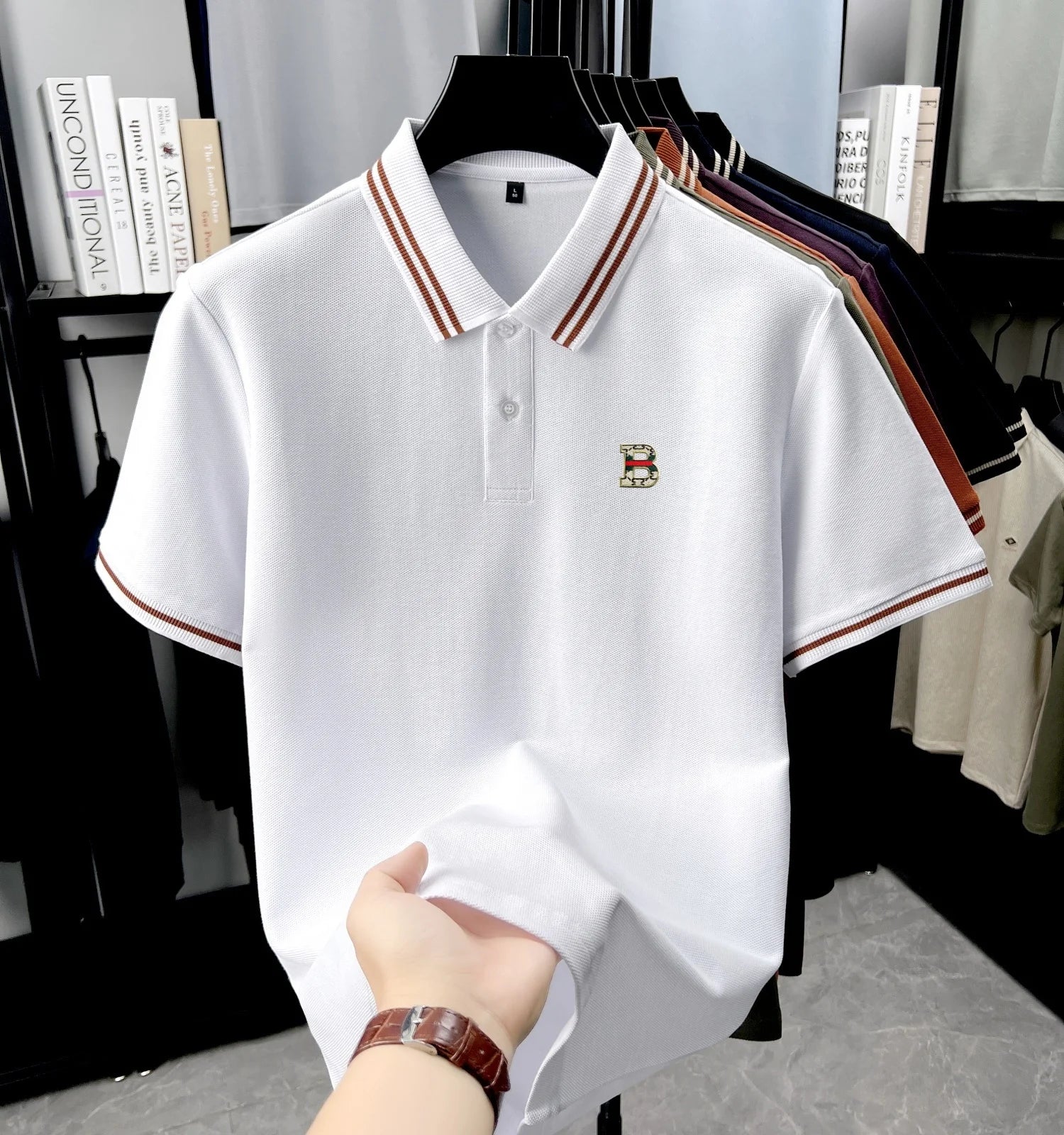 100% pure cotton summer mens custom relief design short sleeve new fashion hot selling polo shirt breathable comfort T-shirt top