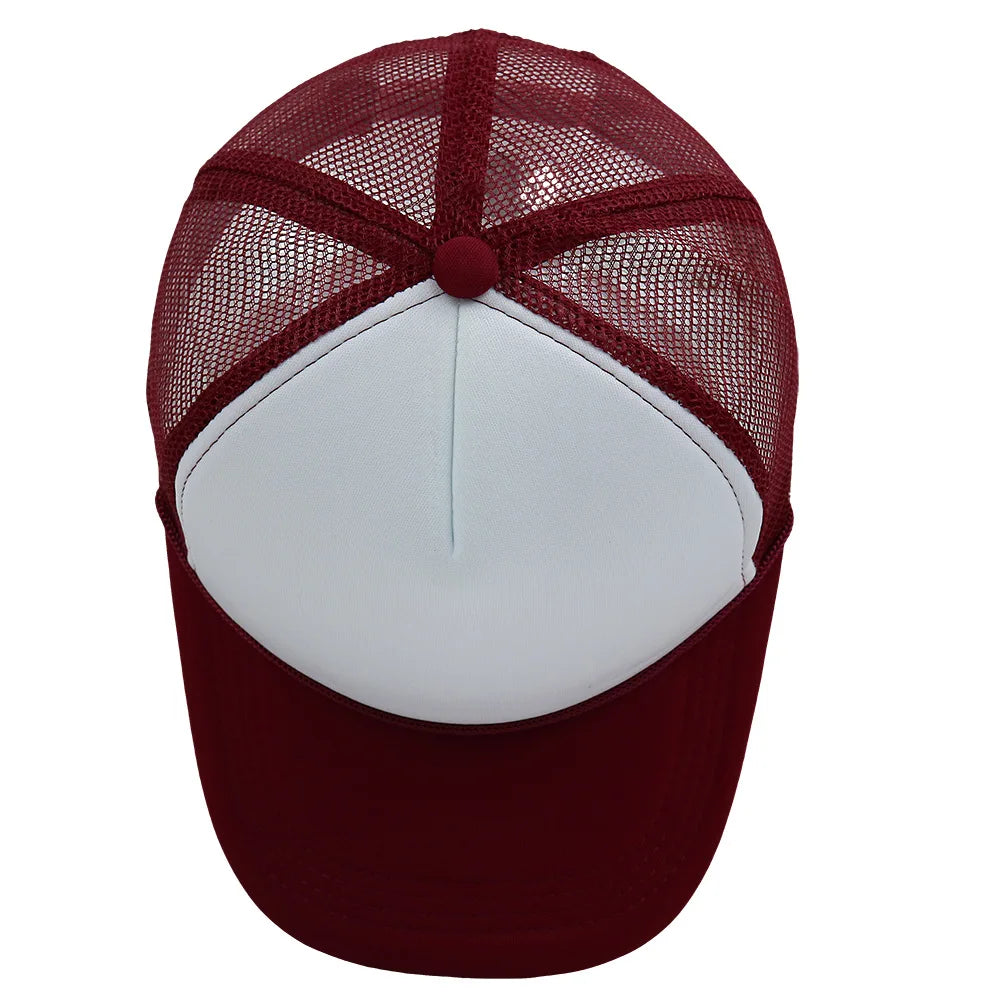 Customized Logo Summer Baseball Caps Men Mesh 5 Panel Cheaper Trucker Hats Outdoor Sport Snapback Caps Women Sun Dad Hat Gorras