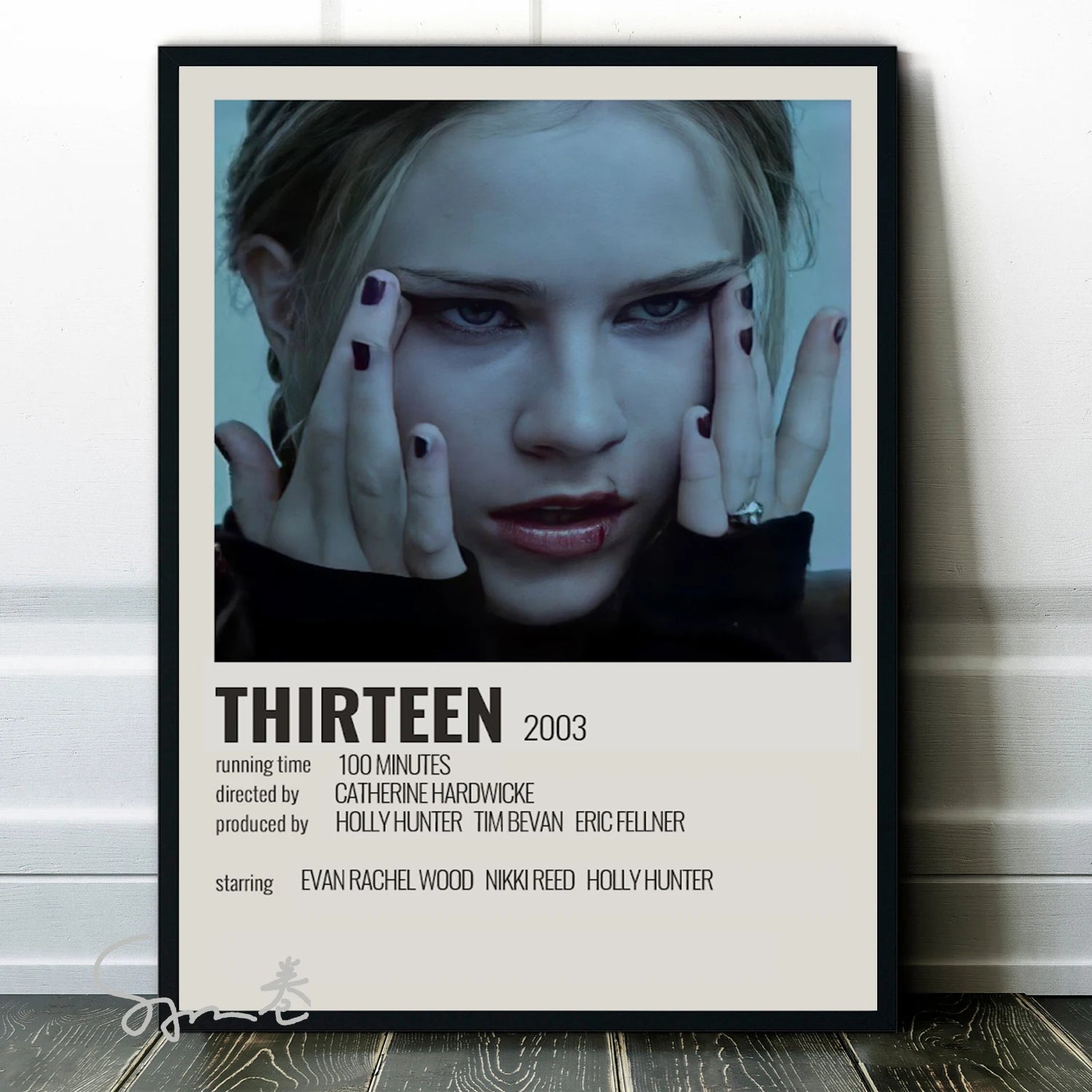 Thirteen Movie Film Poster Canvas Printing Teenage Movie Thirteen Wall Art Decor Home Room Cinema Aesthetic Wall Decoration Gift