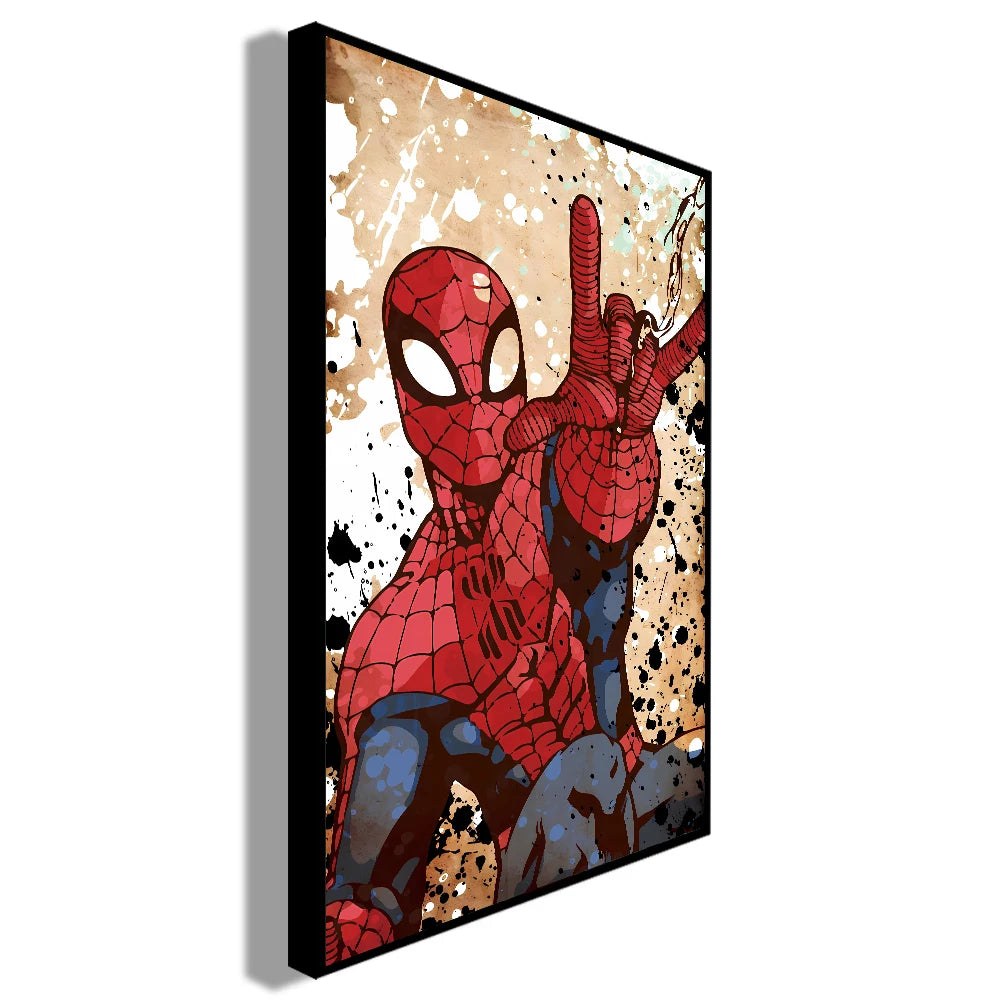HOT Toys Spider Man Canvas Poster Marvel Hero Decor Iron Man Batman Hulk Mural Modern Home Decoration Gift