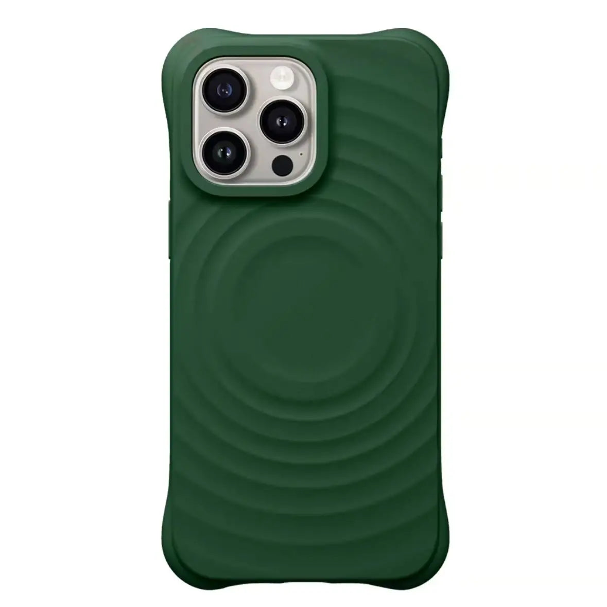 Wave Solid Color Silicone Phone Case With MagSafe For iPhone 16 15 14 13 Pro Max Plus Simple Celebrity Same Style Phone Case