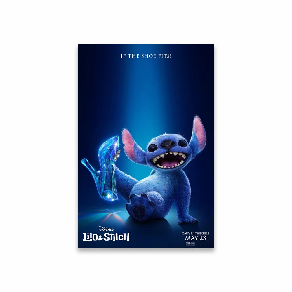 Cartoon Movie Lilo & Stitch 2025 Canvas Painting Fun and Motivational Film Poster Movie Prints Stitch Wall Art Decoration