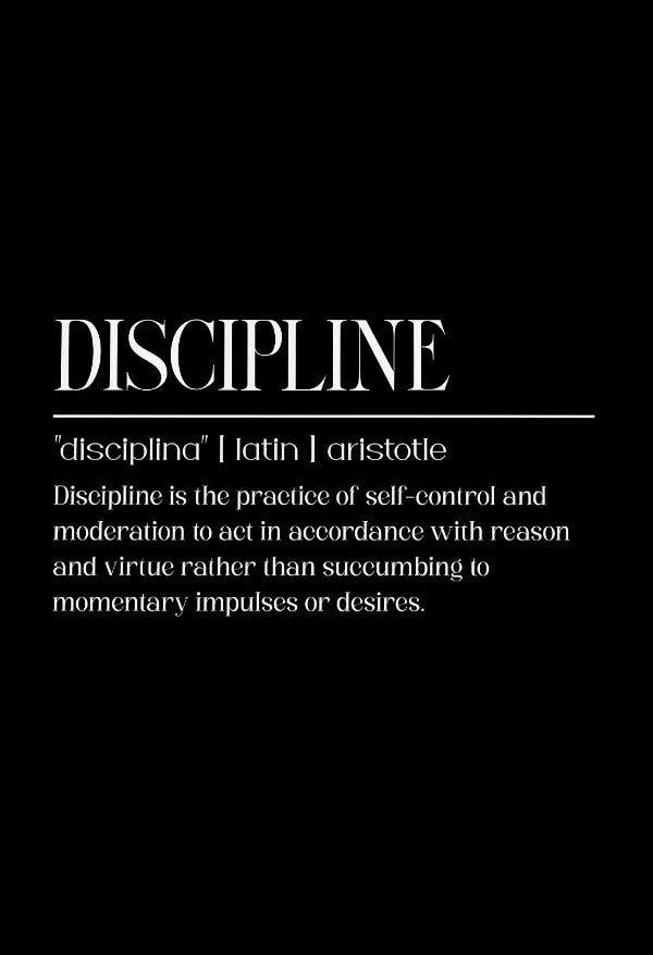 Modern Motivational Quotes Inspirational Discipline Art Poster Canvas Painting Wall Prints Picture for Living Room Home Decor