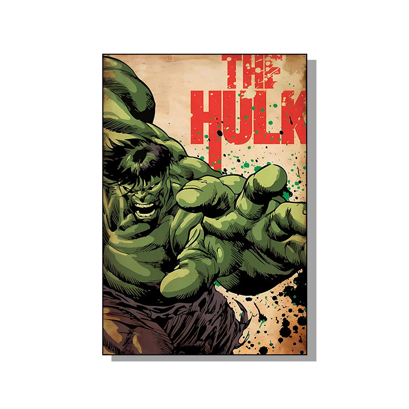HOT Toys Spider Man Canvas Poster Marvel Hero Decor Iron Man Batman Hulk Mural Modern Home Decoration Gift