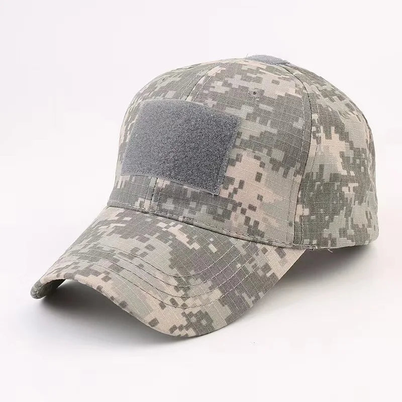 Outdoor camouflage hat Baseball hat Hunting hat Sports hat Bicycle hat Men Women Adult hat Duck tongue hat with curved brim