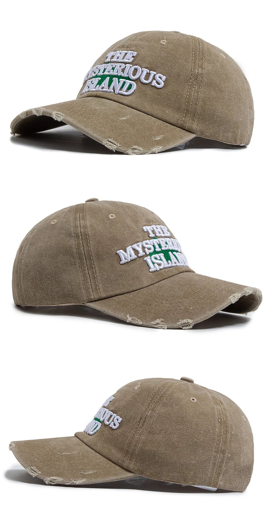 The Mysterious Island Letter Baseball Cap For Men Cotton Fashion Casual Snapback Women Vintage Hat Visor Hip Hop Caps Unisex