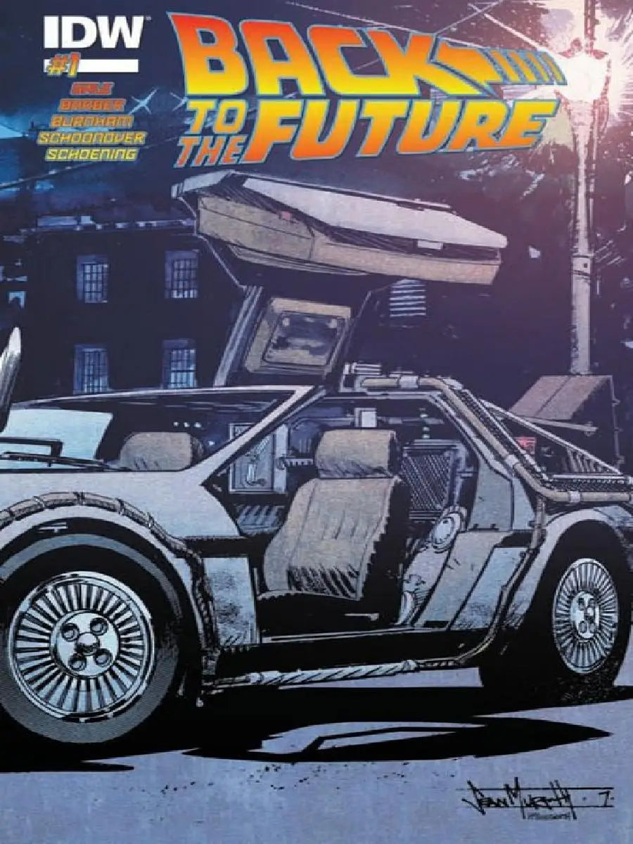 Back To The Future Car Canvas Art Print Retro Movie Wall Decor for Living Room Home Decor Poster