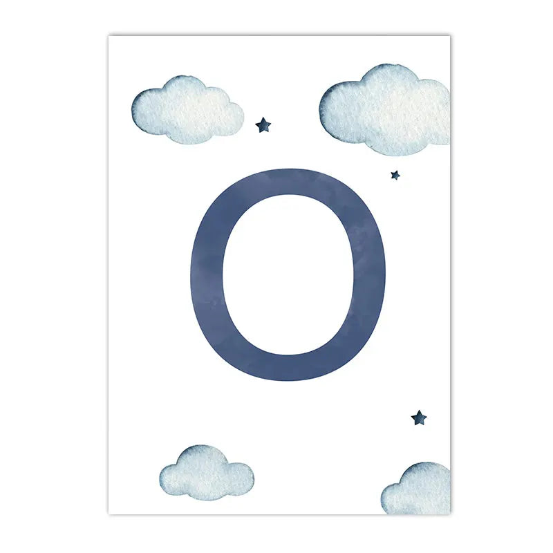 Hot Air Balloon Canvas Poster Custom Name Art Painting Blue Helicopter Plane Print Pictures Nursery Wall Posters Kids Room Decor