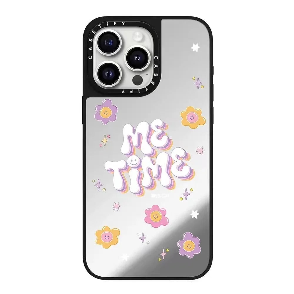 Mirror case for iPhone 13, inspiring good things to happen phone cover protector