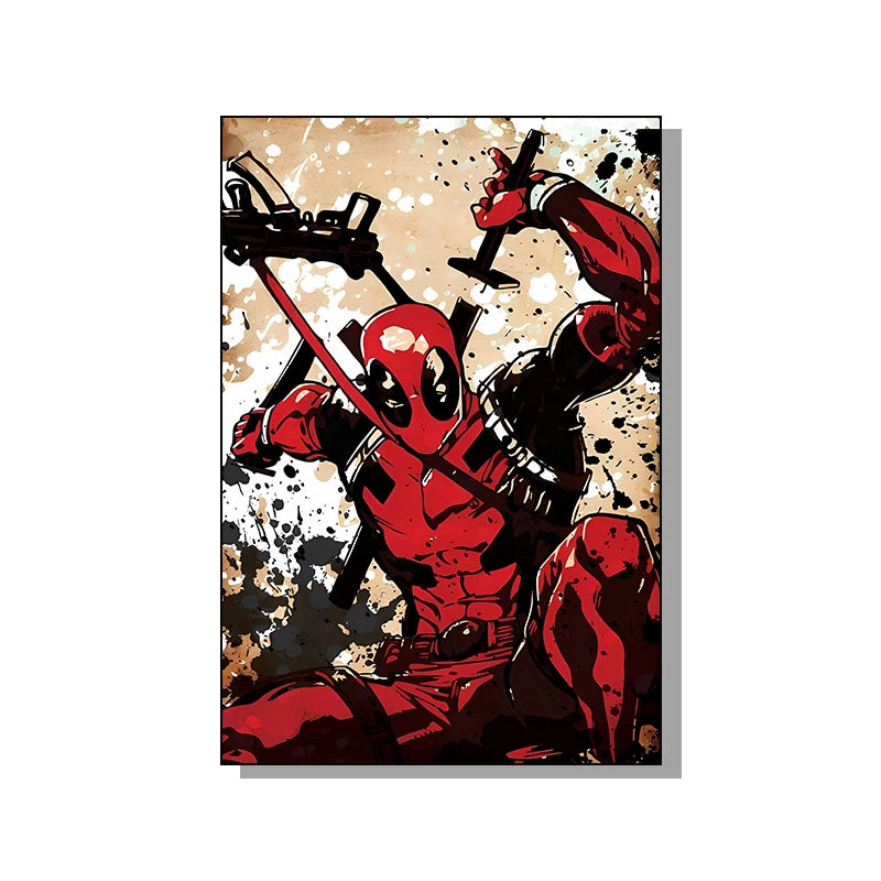 HOT Toys Spider Man Canvas Poster Marvel Hero Decor Iron Man Batman Hulk Mural Modern Home Decoration Gift