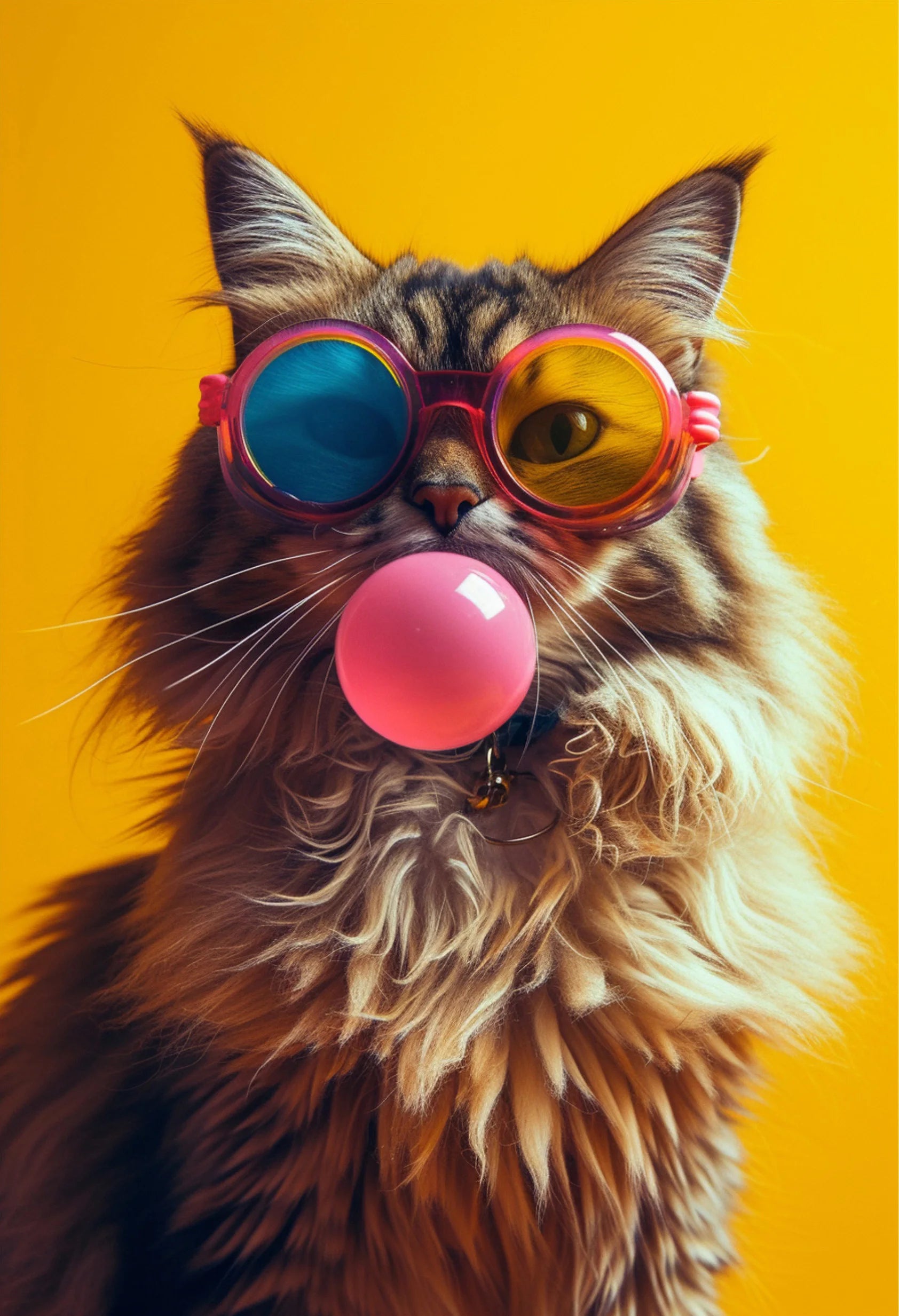 Animals With Sunglasses Art Poster Cool Cat Tiger Lion Giraffe Rabbit Wall Art Picture Canvas Print Painting Home Decoration
