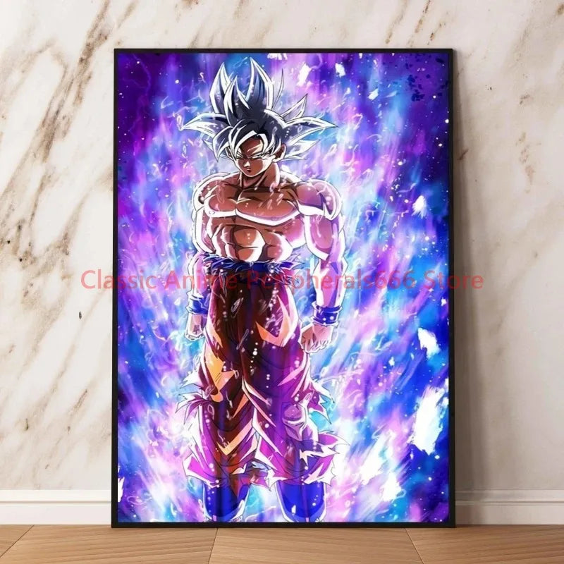 Canvas Wall Art Dragon Ball Goku Aesthetic Poster Room Home Decoration Paintings Hanging Classic Birthday Gifts