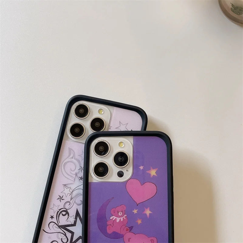 Wildflower 3D Super Star Mushroom Phone Case for iPhone 16 15 14 13 12 Pro Max Plus WF Bear-y Cute Leopard Safari Babies Cover