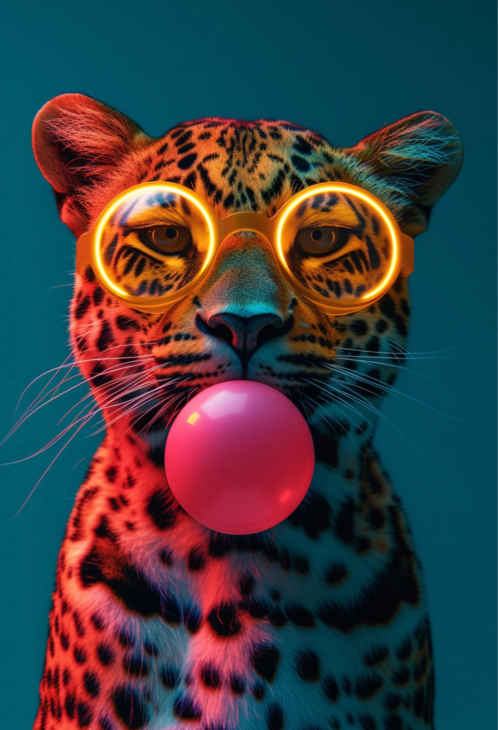 Animals With Sunglasses Art Poster Cool Cat Tiger Lion Giraffe Rabbit Wall Art Picture Canvas Print Painting Home Decoration
